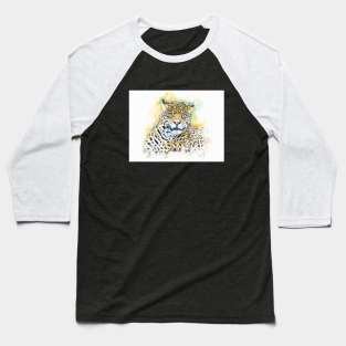 Panther Animal Wildlife Jungle Nature Adventure Free Travel Digital Painting Baseball T-Shirt